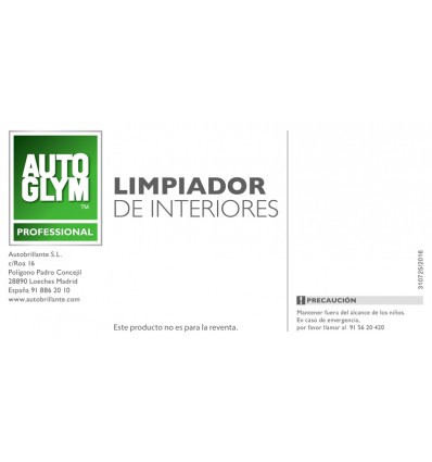 ETIQUETA LIMPIADOR DE INTERIORES